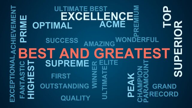 Best And Greatest Word Cloud