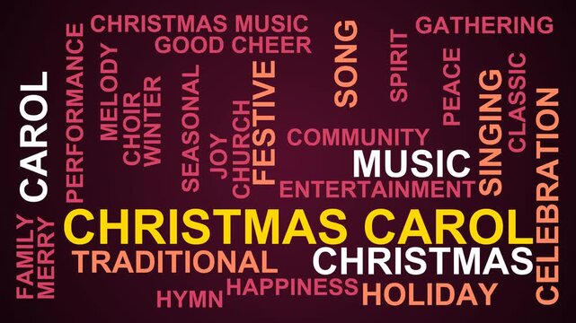 Christmas Carol Word Cloud