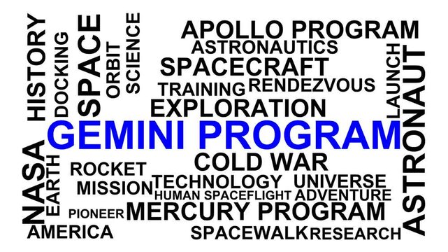 Gemini Program Word Cloud
