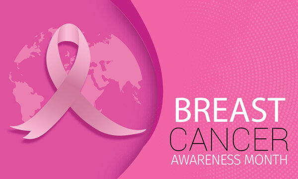  Pink Headscarf for Breast Cancer Awareness Month Illustration