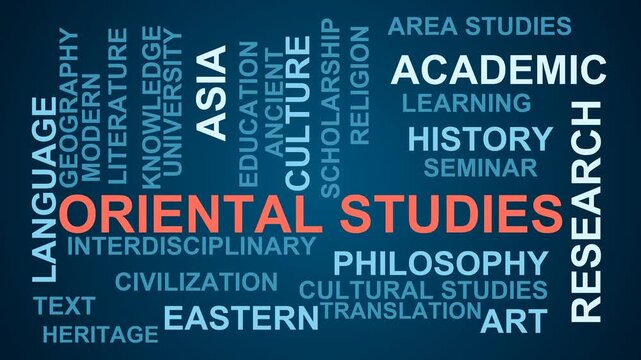 Oriental Studies Word Cloud