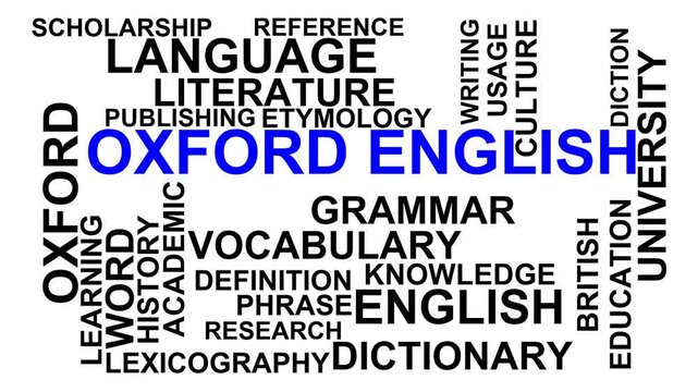 Oxford English Word Cloud