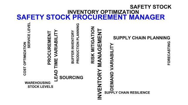 Safety Stock Procurement Manager Word Cloud