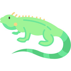 Obraz premium Iguana icon vector illustration