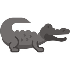 Fototapeta premium Crocodile icon vector illustration