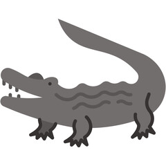 Fototapeta premium Crocodile icon vector illustration