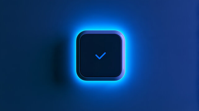 Smart Home Security Panel Glowing While Confirming A Voice Command
