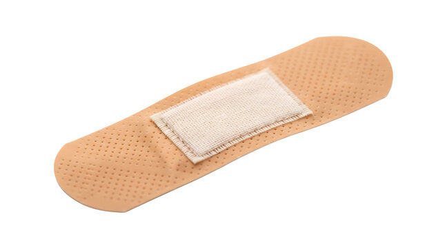 Rectangular Skin Tones Medicated Plaster Adhesive Bandage with Gauze Padding on Black Background, Medical Supplies, High Quality Product Photography Stock Image