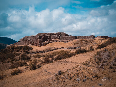 Puka Pukara Archaeological Site in Cusco, Peru