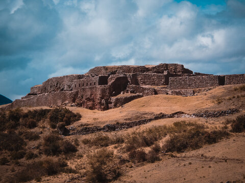 Puka Pukara Archaeological Site in Cusco, Peru