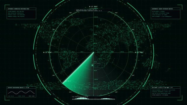 Scientific deep space radio telescope radar interface featuring precision celestial sweep light year telemetry signal waveforms