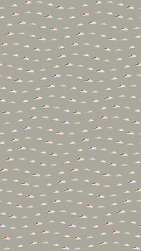 Abstract Pattern of Stylized Hills