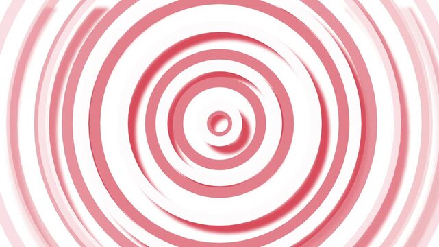 Abstract concentric circles forming a clean modern pattern with a soft 3d look animation