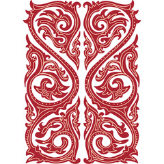 Traditional floral corner frame ornament illustration © Crish