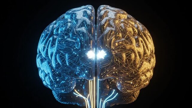 Artificial intelligence versus human brain duality concept