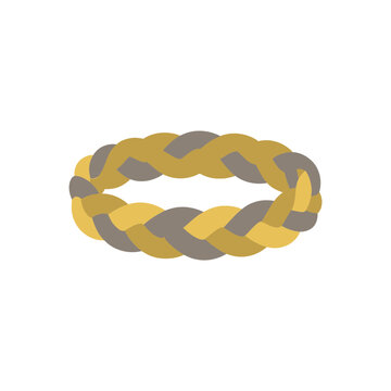 Abstract Braided Ring Illustration