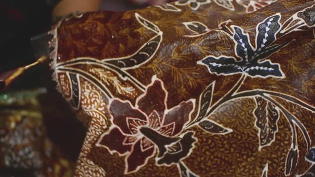 Traditional Indonesian Batik Being Made by Hand