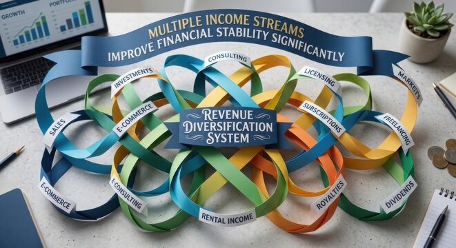 Revenue Diversification System Featuring Multiple Income Streams for Financial Stability