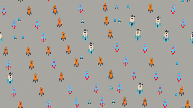 Stylized Rocket Pattern