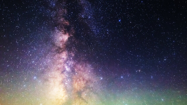 Summertime Milky Way stars and constellations.