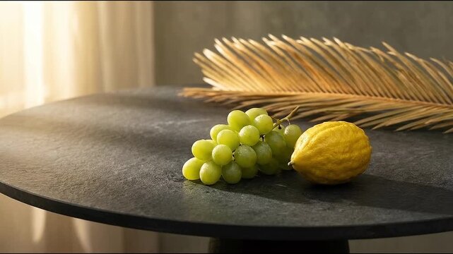 Harvest Fruits and Wheat for Sukkot Festival