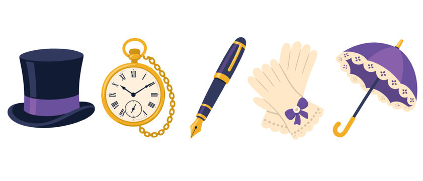 Vintage accessories illustration