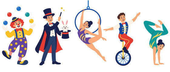 Circus performers illustration © Andrei