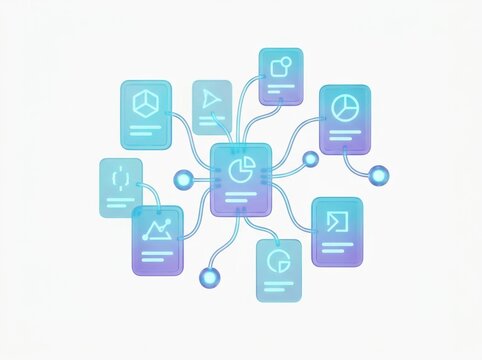 Intelligent task management, floating task cards and smart nodes