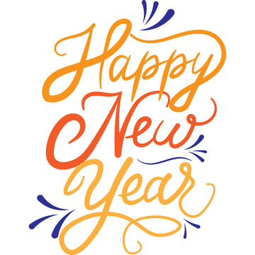 Happy New Year Lettering