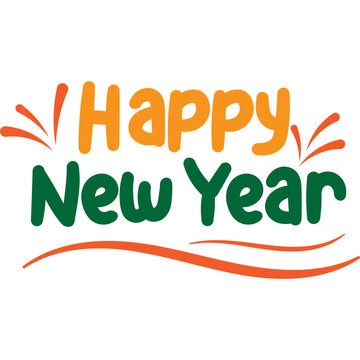 Happy New Year Lettering
