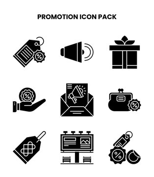 Promotion Glyph Icons Pack