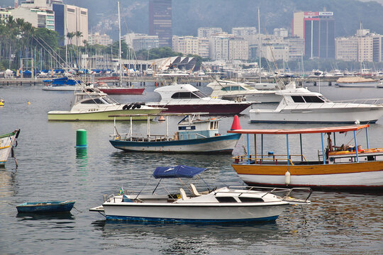 Rio de Janeiro, Brazil - 08 May 2016: The marina in Rio de Janeiro, Brazil