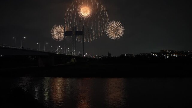 是政橋からのぞむ東京競馬場花火2026
