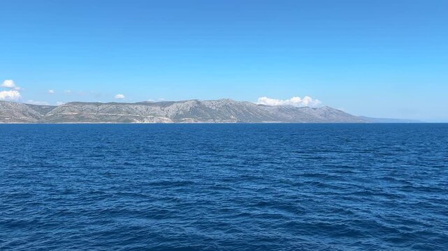 Croatian coastline from ferry boat