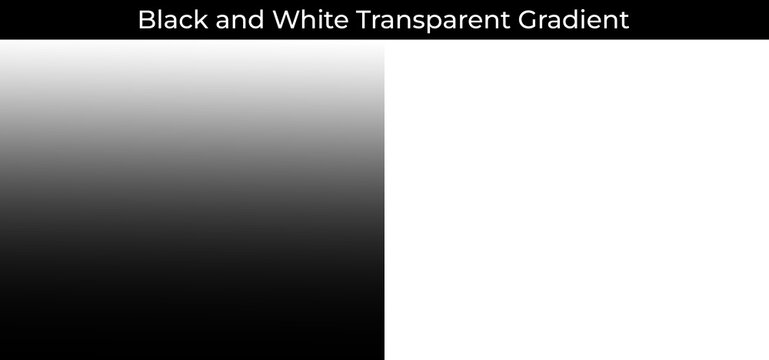 Black and white transparent gradient transition background design