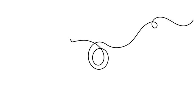 Animated of digital electronic eye monitoring icon sign continuous one line art single drawing on white background minimalist monoline advanced analysis and scanning control symbol animation video