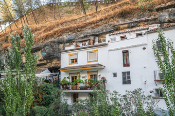 Setenil de las Bodegas, a town famous for its houses built into a rock formation in Cadiz province in Andalusia, Spain © I-Wei Huang