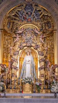 Capilla de nuestra se&ntilde;ora de la soledad en la catedral de Salamanca, Espa&ntilde;a