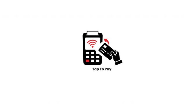 Digital icon for credit card contactless payment terminal. Suitable for financial, technology, ecommerce, payment service visuals and designs.