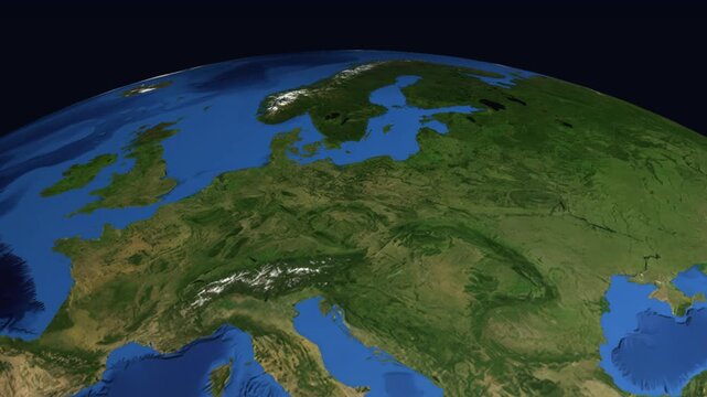 Animated Flight Path Map from Amsterdam Netherlands to Miami Florida