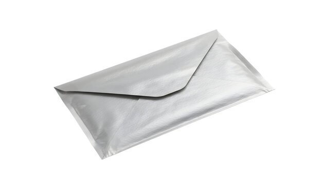 silver envelope for confidential business correspondence document delivery invitation mailing communication and professional stationery presentation
