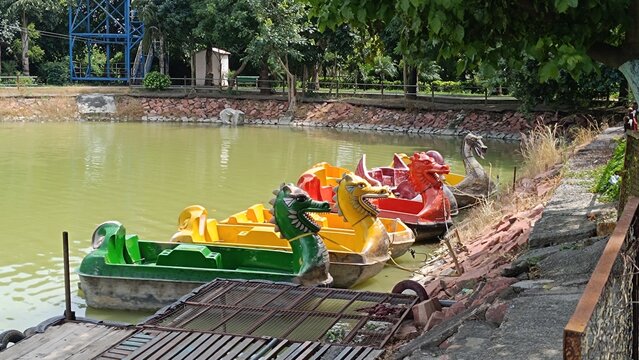 Ghaziabad , india - Water lake , A picture of boating lake in city forest ghaziabad 27 september 2026