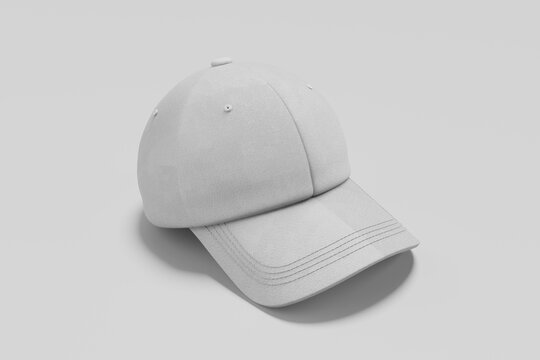 Baseball Cap Mockup Isolated on Plain Background for Brand Identity