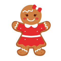 Obraz premium Christmas Gingerbread Illustration