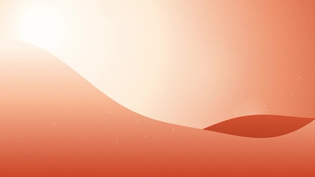 Soft gradient orange abstract wave design