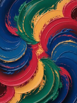 Vibrant Swirling Abstract Paint Texture Background.