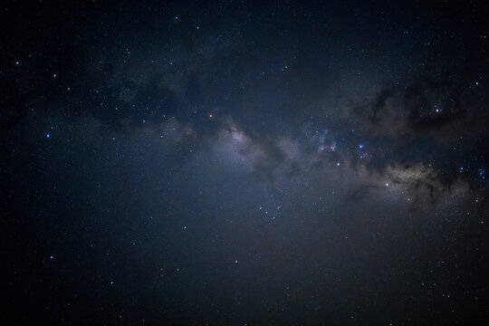 starry night sky with stars milky way galaxy 4k wallpaper