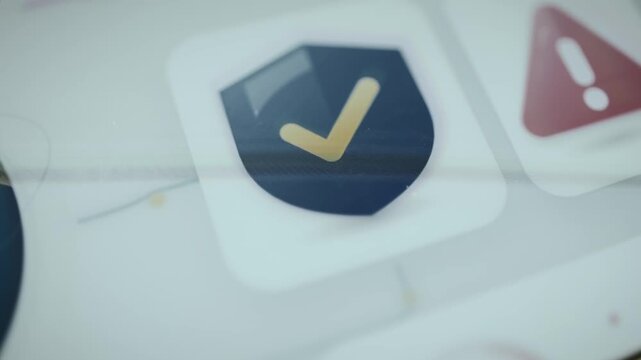 Fraud shield checkmark confirms payment protection