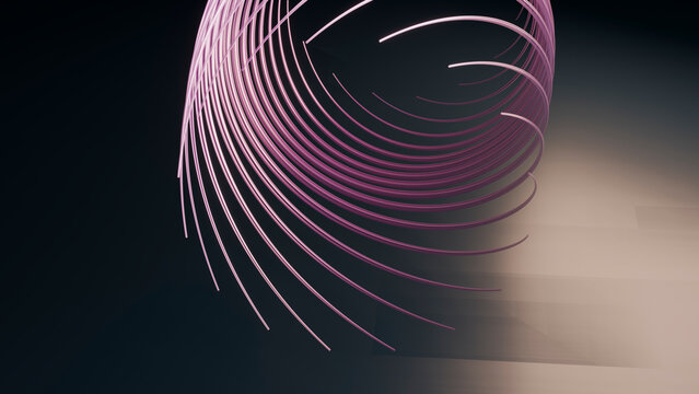 Abstract purple spiral light trails with motion blur