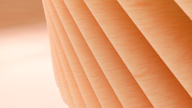 Orange textured wood surface with diagonal ribbed grain pattern